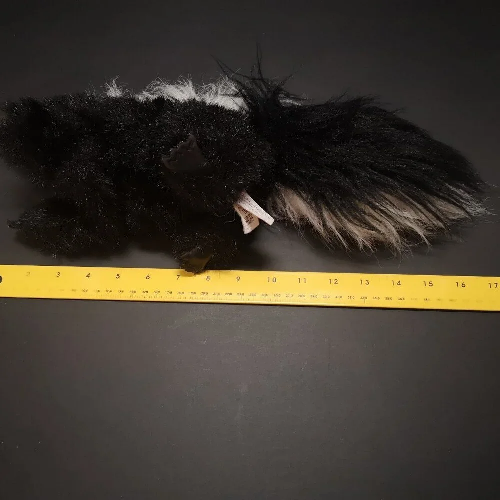 Folkmanis Skunk Hand Puppet X 2 Soft Black & White Faux Fur Realistic - Picture 5 of 6